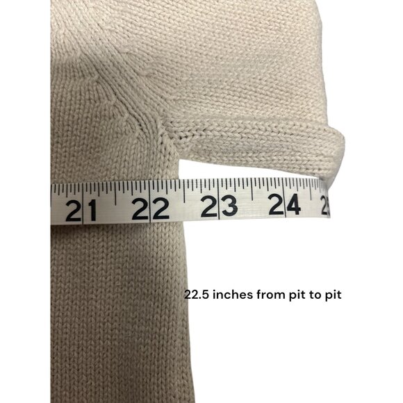 Grandpa core H&M Beige Button-Up Cardigan Sweater  Medium  V-Neck - Picture 4 of 5